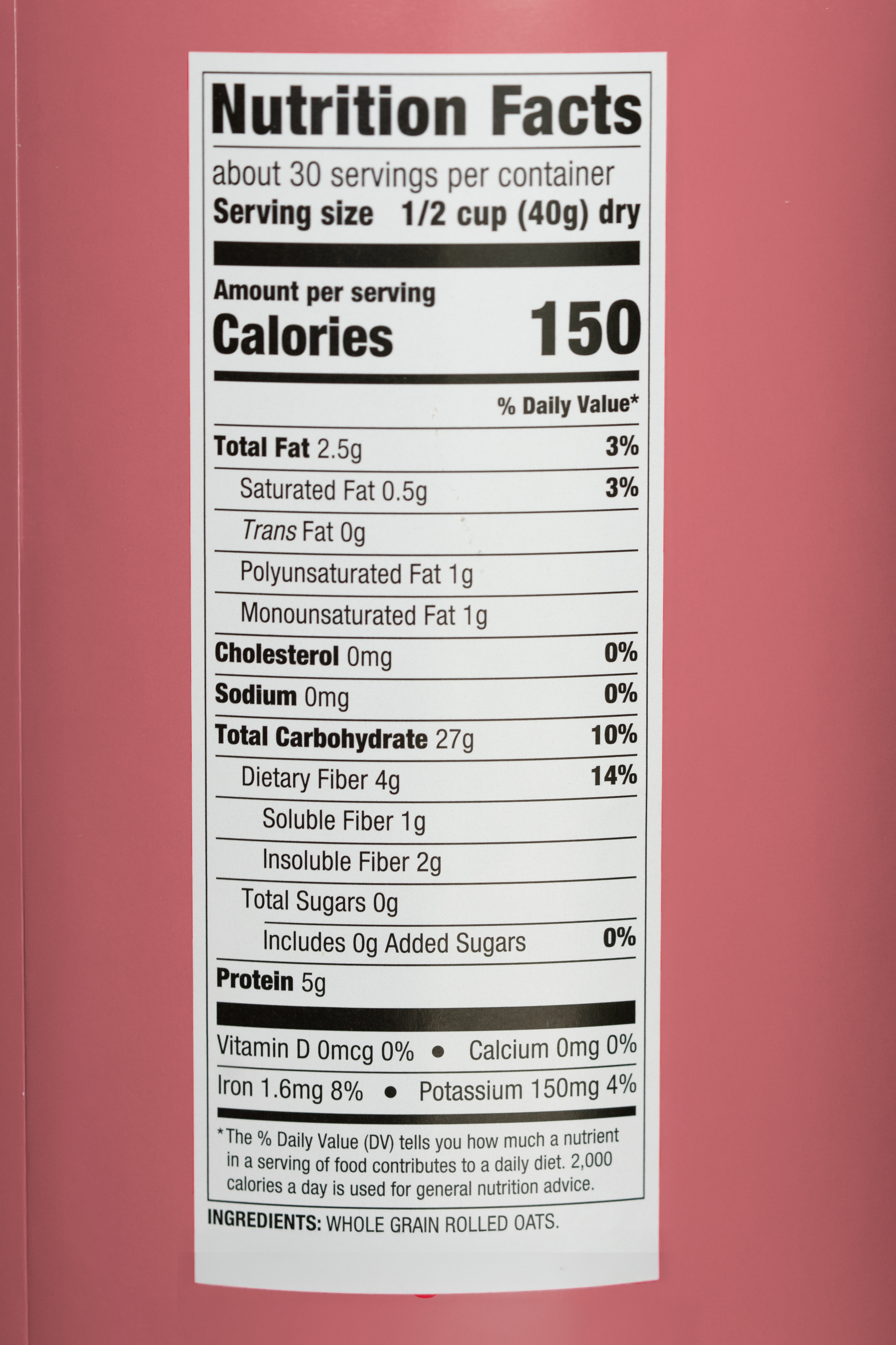 Nutrition facts label — acacia fiber FDA dietary fiber classification