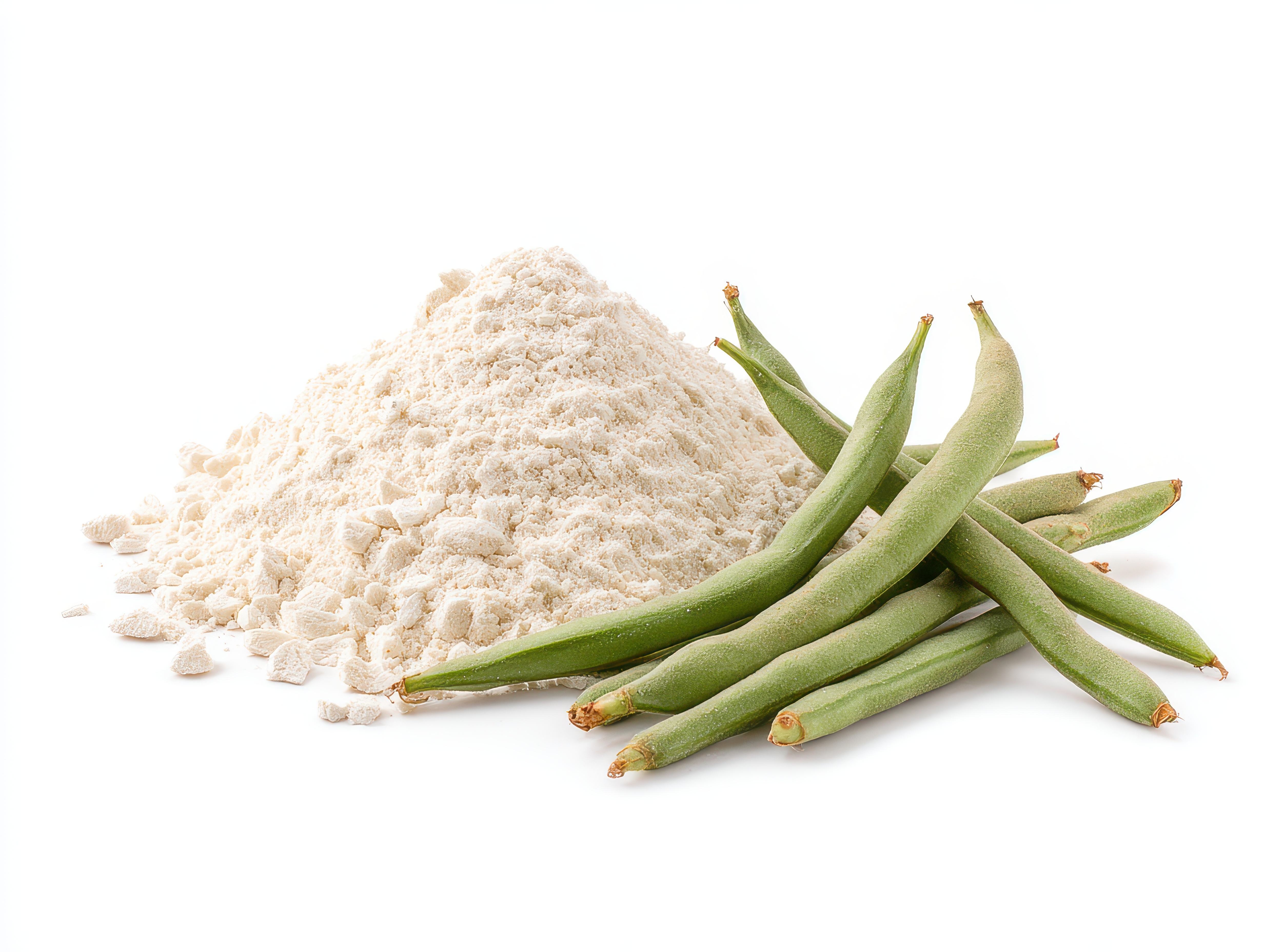 Guar gum powder and guar beans